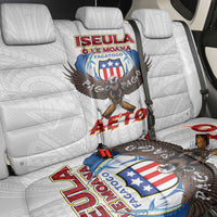 American Samoa Fautasi Back Car Seat Cover Pago Pago Aeto and Iseula o le Moana of Fagatogo White Color LT03 - Polynesian Pride