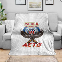 American Samoa Fautasi Blanket Pago Pago Aeto and Iseula o le Moana of Fagatogo White Color LT03 - Polynesian Pride