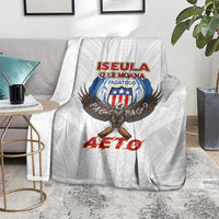 American Samoa Fautasi Blanket Pago Pago Aeto and Iseula o le Moana of Fagatogo White Color LT03 - Polynesian Pride