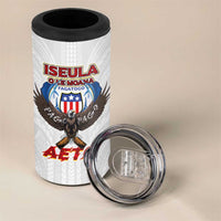American Samoa Fautasi 4 in 1 Can Cooler Tumbler Pago Pago Aeto and Iseula o le Moana of Fagatogo White Color LT03 - Polynesian Pride