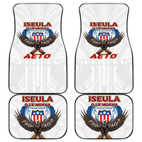 American Samoa Fautasi Car Mats Pago Pago Aeto and Iseula o le Moana of Fagatogo White Color LT03 - Polynesian Pride