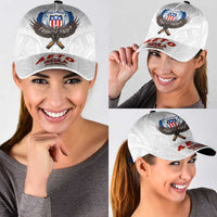 American Samoa Fautasi Classic Cap Pago Pago Aeto and Iseula o le Moana of Fagatogo White Color LT03 - Polynesian Pride