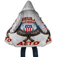 American Samoa Fautasi Cloak Pago Pago Aeto and Iseula o le Moana of Fagatogo White Color LT03 Unisex White - Polynesian Pride