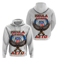 American Samoa Fautasi Hoodie Pago Pago Aeto and Iseula o le Moana of Fagatogo White Color LT03 - Polynesian Pride