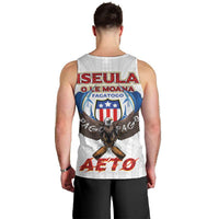 American Samoa Fautasi Men Tank Top Pago Pago Aeto and Iseula o le Moana of Fagatogo White Color LT03 - Polynesian Pride