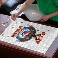 American Samoa Fautasi Puzzle Pago Pago Aeto and Iseula o le Moana of Fagatogo White Color LT03 - Polynesian Pride