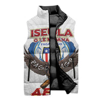 American Samoa Fautasi Sleeveless Puffer Jacket Pago Pago Aeto and Iseula o le Moana of Fagatogo White Color LT03 - Polynesian Pride