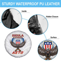 American Samoa Fautasi Spare Tire Cover Pago Pago Aeto and Iseula o le Moana of Fagatogo White Color LT03 - Polynesian Pride