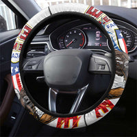 American Samoa Fautasi Steering Wheel Cover Pago Pago Aeto and Iseula o le Moana of Fagatogo White Color LT03 - Polynesian Pride