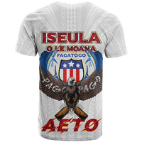 American Samoa Fautasi T Shirt Pago Pago Aeto and Iseula o le Moana of Fagatogo White Color LT03 - Polynesian Pride