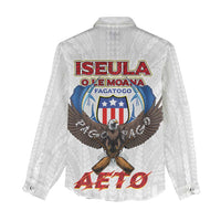 American Samoa Fautasi Women Casual Shirt Pago Pago Aeto and Iseula o le Moana of Fagatogo White Color LT03 - Polynesian Pride