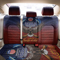 American Samoa Fautasi Back Car Seat Cover Pago Pago Aeto and Iseula o le Moana of Fagatogo Red-Blue LT03 - Polynesian Pride