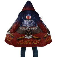 American Samoa Fautasi Cloak Pago Pago Aeto and Iseula o le Moana of Fagatogo Red-Blue LT03 Unisex Blue - Polynesian Pride