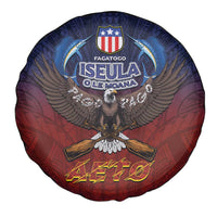American Samoa Fautasi Spare Tire Cover Pago Pago Aeto and Iseula o le Moana of Fagatogo Red-Blue LT03 - Polynesian Pride