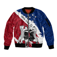 custom-samoa-rugby-sleeve-zip-bomber-jacket-siva-tau-dance-polynesian-tattoo-brush-style