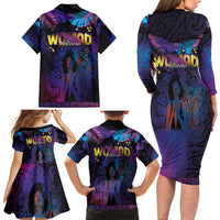 Aotearoa Arts Festival 2025 Family Matching Long Sleeve Bodycon Dress and Hawaiian Shirt Maori Music Art Dance - Rhythmic Vibes LT03 - Polynesian Pride