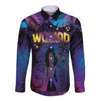 Aotearoa Arts Festival 2025 Long Sleeve Button Shirt Maori Music Art Dance - Rhythmic Vibes