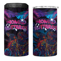 Aotearoa Arts Festival 2025 4 in 1 Can Cooler Tumbler Maori Performing Art and Music - Rhythmic Vibes LT03 One Size: 16 oz Black - Polynesian Pride