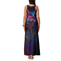 Aotearoa Arts Festival 2025 Family Matching Tank Maxi Dress and Hawaiian Shirt Maori Performing Art and Music - Rhythmic Vibes LT03 - Polynesian Pride