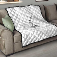 Custom New Zealand Football Quilt The Whites-Sporty T90 Style - Polynesian Pride