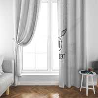 Custom New Zealand Football Window Curtain The Whites-Sporty T90 Style - Polynesian Pride