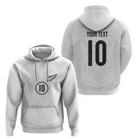 Custom New Zealand Football Zip Hoodie The Whites-Sporty T90 Style LT03 - Polynesian Pride