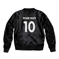 Custom Aotearoa Rugby Bomber Jacket The Blacks-Sporty T90 Style LT03 - Polynesian Pride