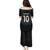 Custom Aotearoa Rugby Family Matching Puletasi and Hawaiian Shirt The Blacks-Sporty T90 Style - Polynesian Pride