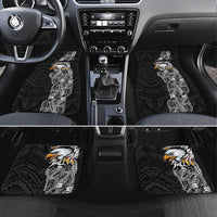 American Samoa Flag Day Car Mats Tribal Tattoo with Eagle Black