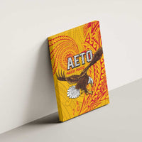 American Samoa Flag Day Canvas Wall Art Fautasi Race Pago Pago-Aeto Eagle Wings Tribal Style