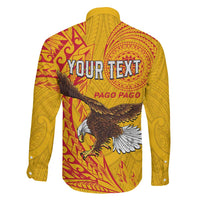 Personalised American Samoa Flag Day Family Matching Puletasi and Hawaiian Shirt Fautasi Race Pago Pago-Aeto Eagle Wings Tribal Style LT03 - Polynesian Pride