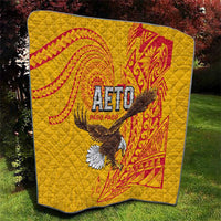 American Samoa Flag Day Quilt Fautasi Race Pago Pago-Aeto Eagle Wings Tribal Style