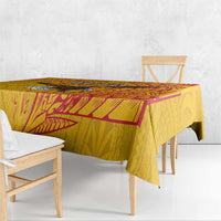 American Samoa Flag Day Tablecloth Fautasi Race Pago Pago-Aeto Eagle Wings Tribal Style