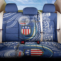 American Samoa Flag Day Back Car Seat Cover Fautasi Race Fagatogo-Iseula O Le Moana Sailfish Tribal Style LT03 One Size Multicolor - Polynesian Pride