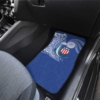 Personalised American Samoa Flag Day Car Mats Fautasi Race Fagatogo-Iseula O Le Moana Sailfish Tribal Style LT03 - Polynesian Pride