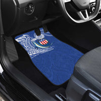 Personalised American Samoa Flag Day Car Mats Fautasi Race Fagatogo-Iseula O Le Moana Sailfish Tribal Style LT03 - Polynesian Pride