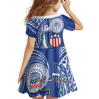 Personalised American Samoa Flag Day Family Matching Summer Maxi Dress and Hawaiian Shirt Fautasi Race Fagatogo-Iseula O Le Moana Sailfish Tribal Style LT03 - Polynesian Pride