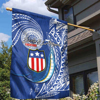 American Samoa Flag Day Garden Flag Fautasi Race Fagatogo-Iseula O Le Moana Sailfish Tribal Style LT03 - Polynesian Pride