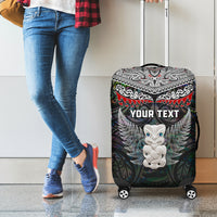 New Zealand Hei Tiki Luggage Cover Maori Green Papua Shell Pattern LT03 - Polynesian Pride