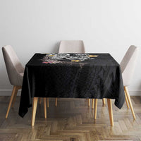 Hawaiian Tropical Plumeria Turtles Tablecloth Polynesian Art Tattoo