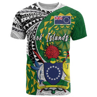 Cook Islands Independence Day T Shirt National Flag and Emblem with Tatau Tattoo