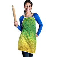 Hawaiian Turtles and Leis Apron Tribal Kakau Pattern Fresh Summer Vibe