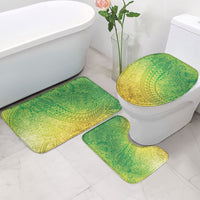 Hawaiian Turtles and Leis Bathroom Set Tribal Kakau Pattern Fresh Summer Vibe