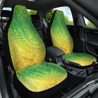 Hawaiian Turtles and Leis Car Seat Cover Tribal Kakau Pattern Fresh Summer Vibe