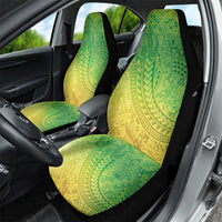 Hawaiian Turtles and Leis Car Seat Cover Tribal Kakau Pattern Fresh Summer Vibe