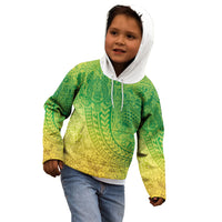 Hawaiian Turtles and Leis Kid Hoodie Tribal Kakau Pattern Fresh Summer Vibe