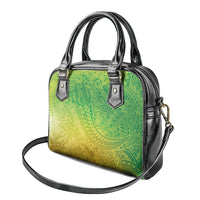 Hawaiian Turtles and Leis Shoulder Handbag Tribal Kakau Pattern Fresh Summer Vibe