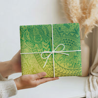 Hawaiian Turtles and Leis Wrapping Paper Tribal Kakau Pattern Fresh Summer Vibe
