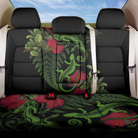 New Zealand Chameleon and Gecko Back Car Seat Cover Maori Silver Fern and Pohutukawa Decoration LT03 One Size Green - Polynesian Pride