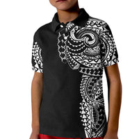 Polynesian Art Traditional Tattoo Kid Polo Shirt Simple Style
